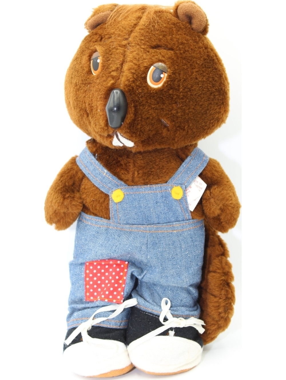 Vintage 1984 Tomy Get Along Gang Collection Bingo "Bet-It-All" Beaver 12" Plush